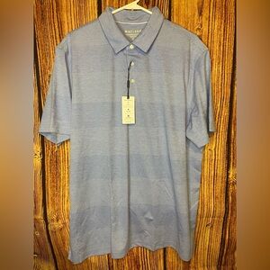 Maelreg Men's Performance Golf Polo Shirt Lightweight Purple/White Size XL NWT
